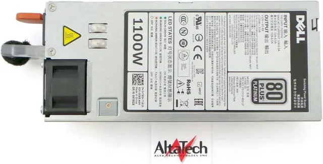 Alt view image 4 of 11 - DELL Ht6Gx  1100 Watt Redundant Power Supply For Poweredge R620 R720 R720Xd-Ht6Gx