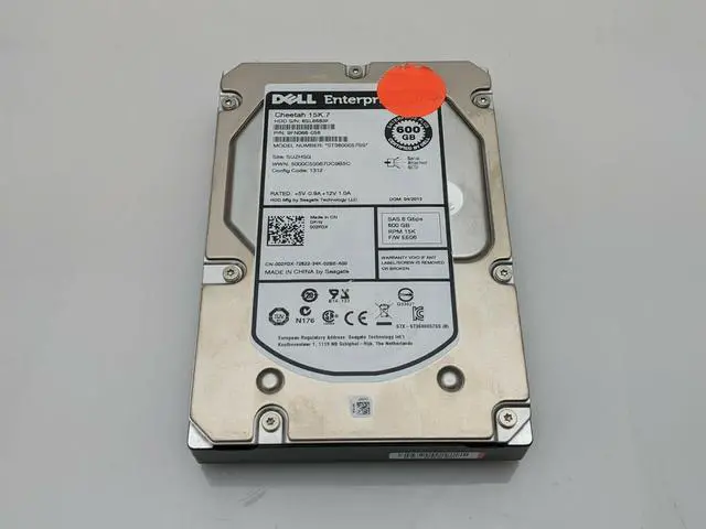Alt view image 5 of 12 - DELL 02R3X Equallogic 600Gb 15000Rpm Sas6Gbits 3.5Inch Form Factor Hard Drive With Tray( )For Ps4000Xv