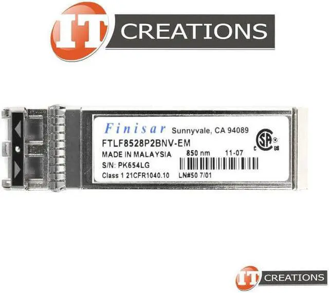 Alt view image 6 of 8 - Finisar 8GB SWL SFP+ Transceiver FTLF8528P2BNV-EM