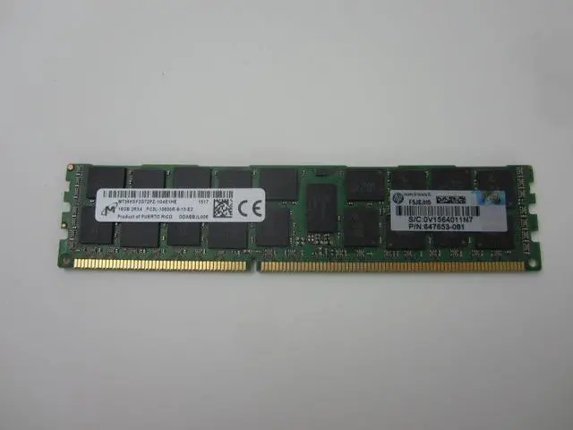 Alt view image 7 of 10 - HP 16GB Registered DDR3 1333 (PC3 10600) System Specific Memory Low Voltage Model 647901-B21-R