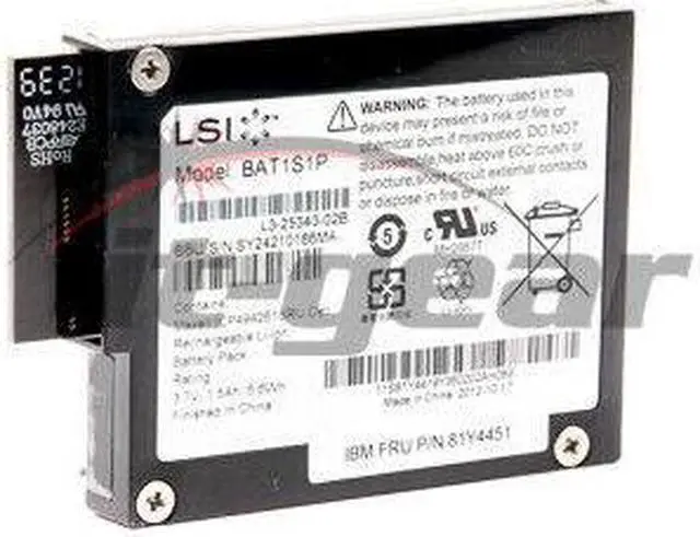 Alt view image 2 of 5 - Ibm 81Y4451 Ibm Liion Raid Controller Battery For Serveraid M5000