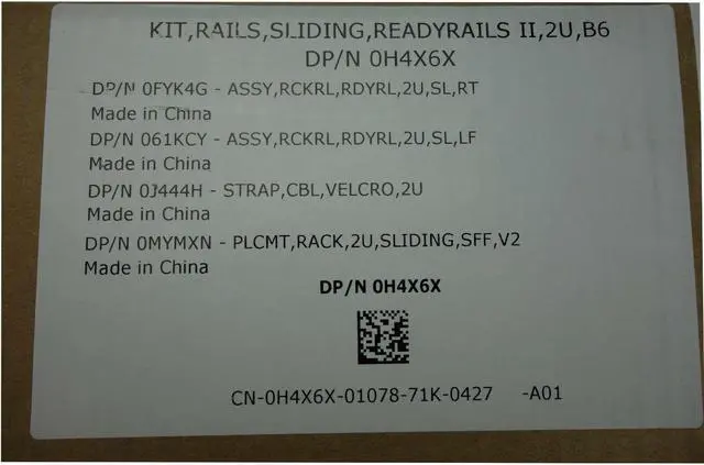 Alt view image 7 of 11 - Dell H4X6X ReadyRails Mounting Rail Kit for Server