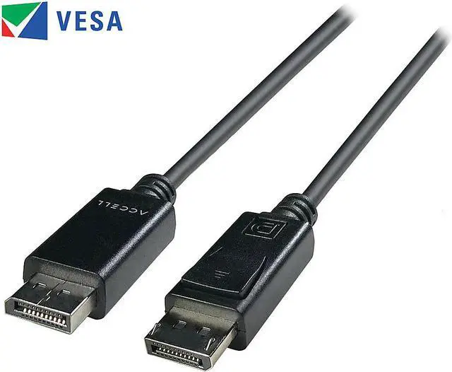Alt view image 8 of 9 - Accell B088C-013B-23 DisplayPort to DisplayPort Version 1.4 Cable, 13ft / 4m, poly bag, Black