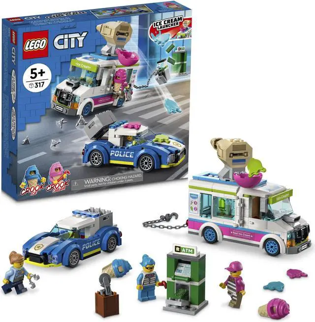 Alt view image 7 of 11 - LEGO 60314 City Ice Cream Truck Police Chase