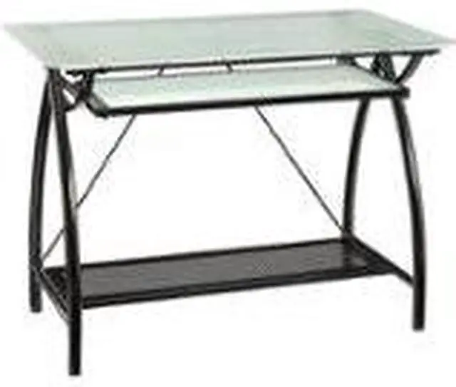 Alt view image 2 of 2 - OSP Designs Newport Computer Desk NWP25-BK