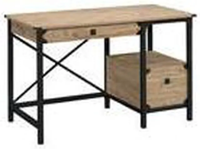 Alt view image 3 of 3 - Sauder Steel River Desk 425907