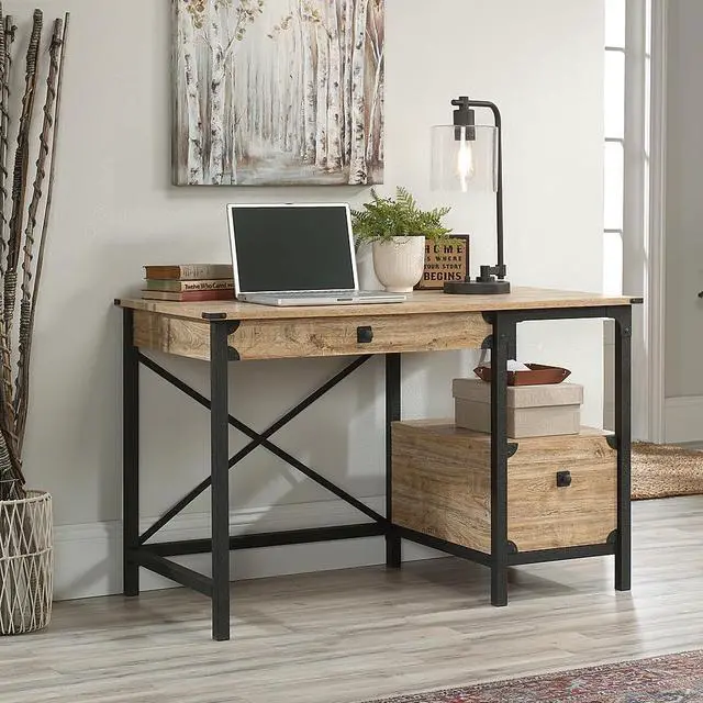 Alt view image 2 of 3 - Sauder Steel River Desk 425907