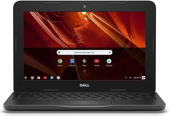 Alt view image 19 of 20 - Dell Chromebook 11 3000 3100 11.6" Rugged Chromebook - HD - 1366 x 768 - Intel Celeron N4020 Dual-core (2 Core) - 4 GB RAM - 16 GB Flash Memory - Chrome OS - English (US) Keyboard - 14 Hour Batte