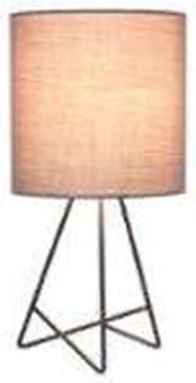 Alt view image 16 of 20 - Simple Designs Down to the Wire Table Lamp with Fabric Shade, Gray with Gray Shade