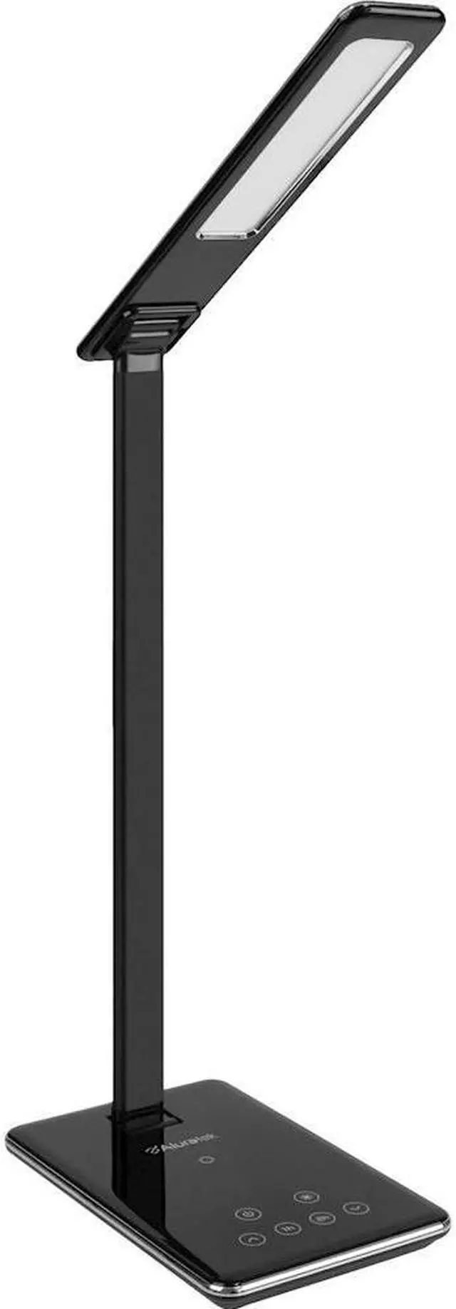 Alt view image 4 of 5 - Aluratek LED Foldable Desk Lamp with Timer Built-in Wireless Charging Pad