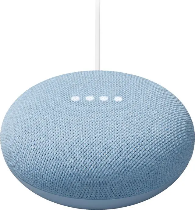 Alt view image 12 of 18 - Google Nest Mini Sky - Dual Front-firing Speakers - Built in Chromecast - 360-degree Sound - Voice Match Technology - Bluetooth? 5.0