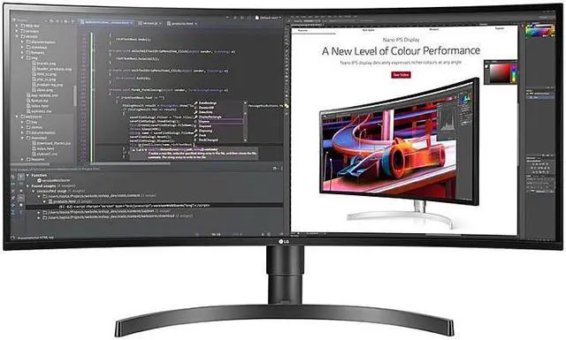 Alt view image 15 of 20 - LG 34BL85C-B 34" QHD 3440x1440 60 Hz Curved Ultra-Wide IPS Monitor