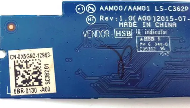 Alt view image 5 of 5 - Dell OEM XPS 9550 Junction Circuit Board for Palmrest X5G92