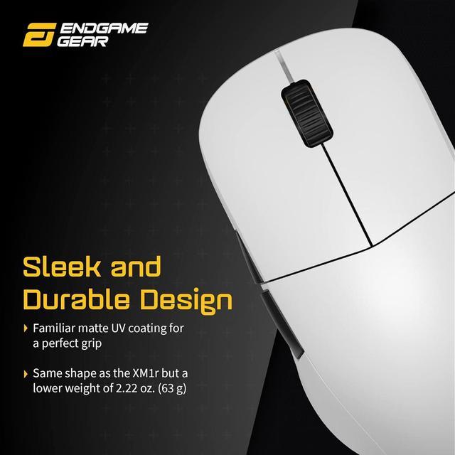 ENDGAME GEAR XM2we Wireless Gaming Mouse, Programmable Mouse with 5 Buttons  and 19,000 DPI, Black