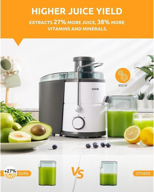 Zell Juicer Machines, Compact Centrifugal Juicer Extractor, Juice