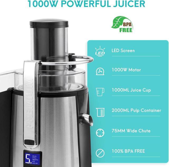 Zell Juicer Machines, Compact Centrifugal Juicer Extractor, Juice