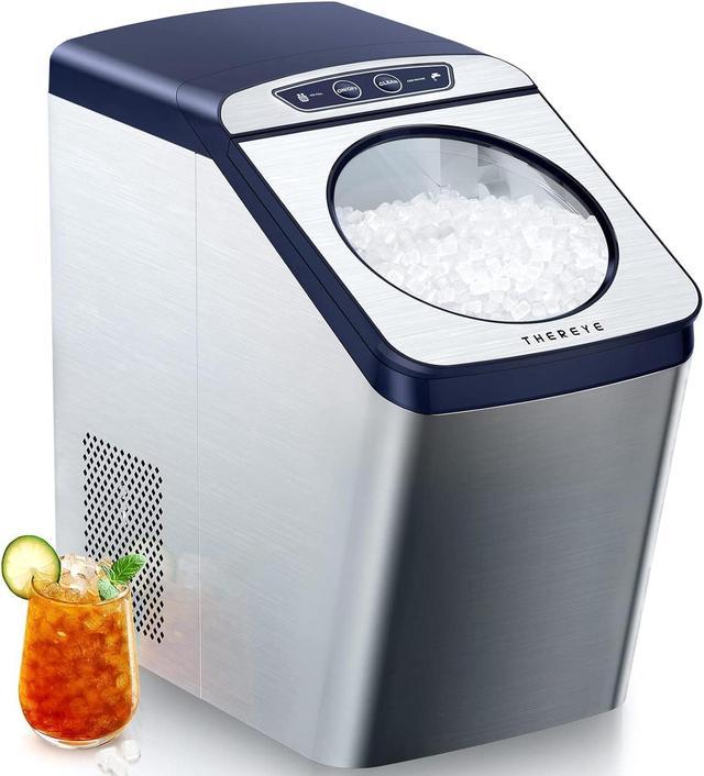 Zell Nugget Ice Maker Countertop, Portable Pebble Ice Maker