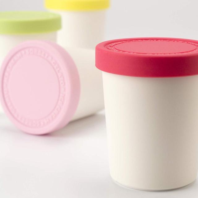 Stackable Sweet Treat Ice Cream Tub With Tight-Fitting Silicone