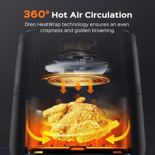 Zell Air Fryer Pro Max, 6.8Qt, 11In1 Digital Air Fryer Oven Cooker With  Visible Window, 100 Recipes, Supports Customerizable Cooking, 100 To 450,  Led Touchscreen, Easy To Clean, Shake Reminder 