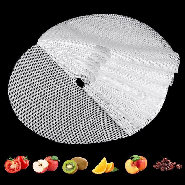 Zell (8 Pack) Round Silicone Dehydrator Sheets, Premium Non Stick Silicone  Mesh For Fruit Dehydrator, Dehydrator Tray Liner Reusable (Round 13  Diameter) 