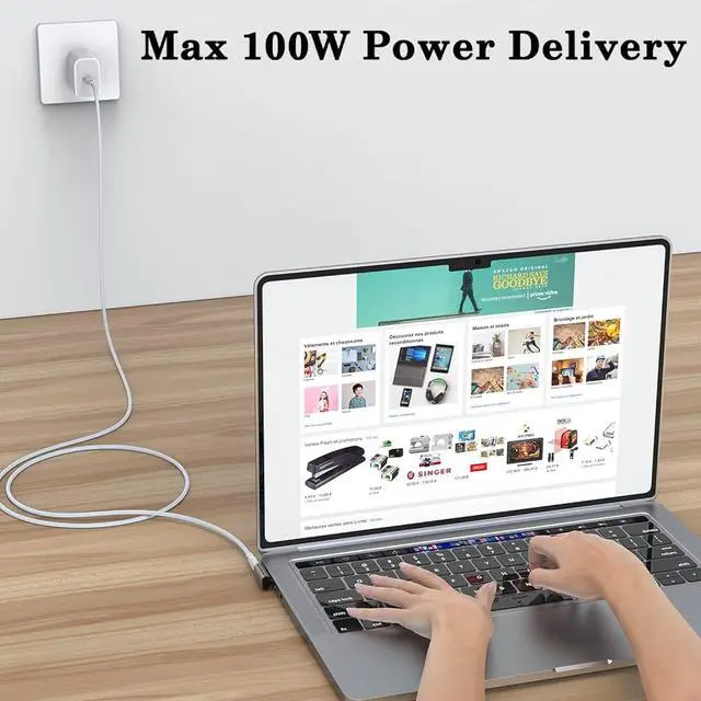 Alt view image 7 of 7 - Zell Usb C 90 Degree Adapter (2 Pack), 40Gbps Usb C Male To Usb C Female Connector, Usb Type C Thunderbolt 4/3 Extender For Macbook Pro, Imac, Ipad Pro, Tablet, Phones And Other Type C Devices