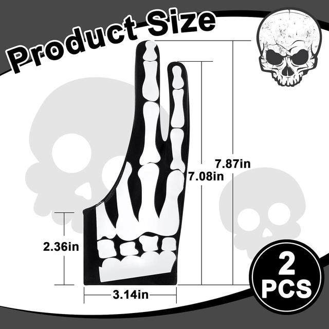Zell 5 Pieces Artist Glove For Drawing Tablet, Two-Finger Tablet