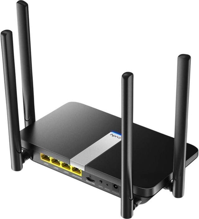 4G LTE Modem Router with SIM Card Slot, 1200Mbps Mesh WiFi, EC25