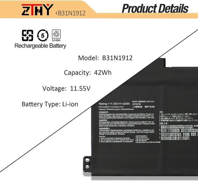 C31N1912 battery  B31N1912 battery - ASUS VivoBook 14 E410MA