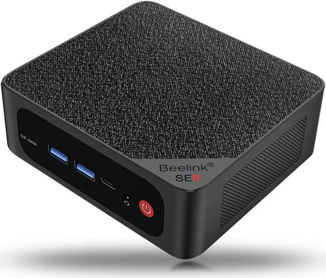 Alt view image 8 of 20 - Beelink Mini PC SER5 Max AMD Ryzen 7 5800H (8C/16T Up to 4.4GHz), 16GB DDR4 RAM 500GB NVME SSD, AMD Radeon Graphics, Windows 11 Pro, WiFi 6/BT 5.2