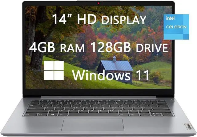 Alt view image 9 of 15 - Lenovo - Ideapad 1i 14.0" HD Laptop - Celeron N4020 - 4GB Memory - 64GB eMMC - Cloud Grey
Notebook