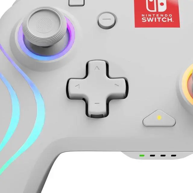 Alt view image 6 of 6 - PDP - Afterglow Wave Wireless Controller For Nintendo Switch, Nintendo Switch - OLED Model - White
