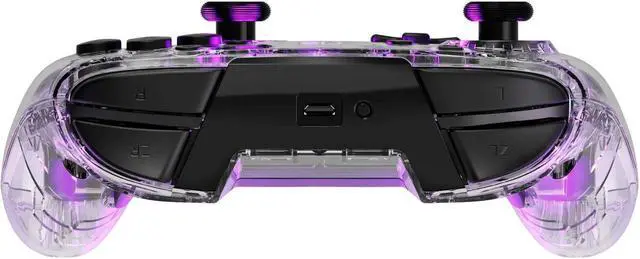 Alt view image 2 of 4 - PDP - Afterglow LED Wireless Deluxe Gaming Controller: Multicolor - Nintendo Switch - Transparent