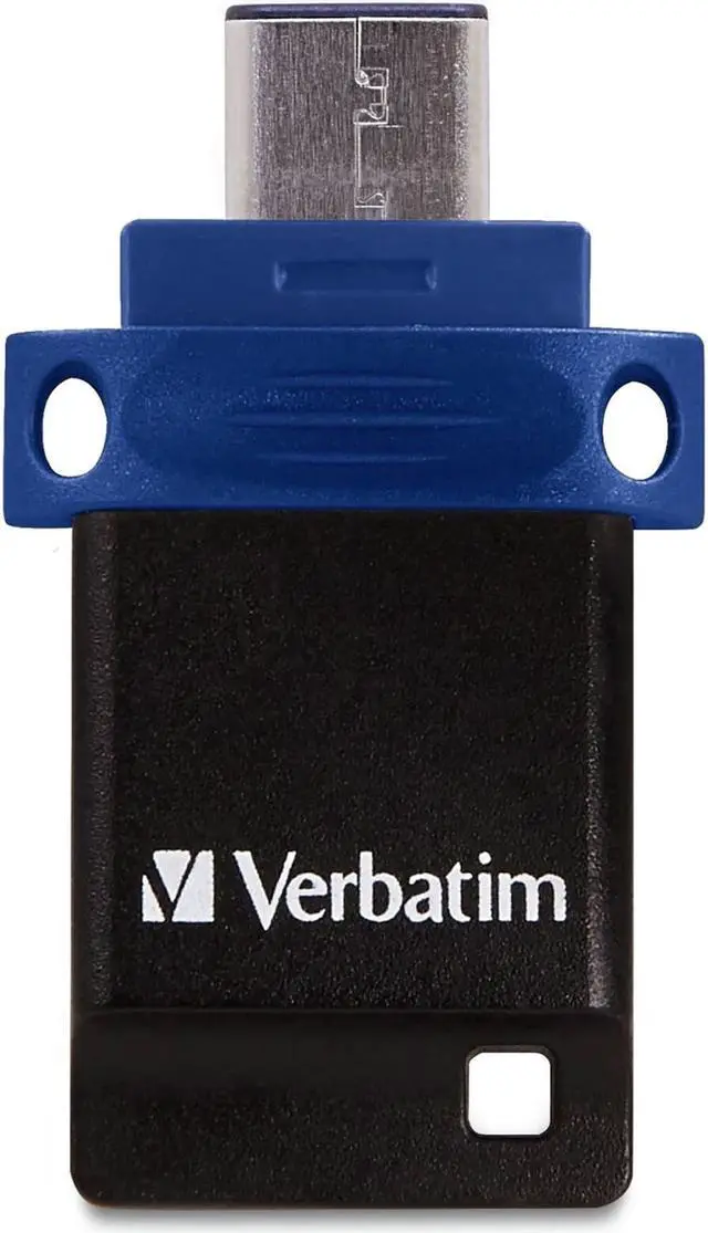 Alt view image 3 of 3 - Verbatim 32GB Store n Go Dual USB Flash Drive for USB-C Devices - Blue (99154)