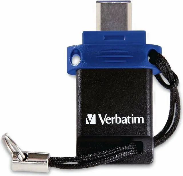 Main image of Verbatim 32GB Store n Go Dual USB Flash Drive for USB-C Devices - Blue (99154)