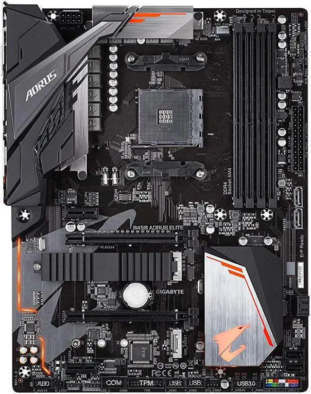 Main image of Gigabyte B450 AORUS ELITE AMD Socket B450 AM4 ATX M.2 Desktop Motherboard A