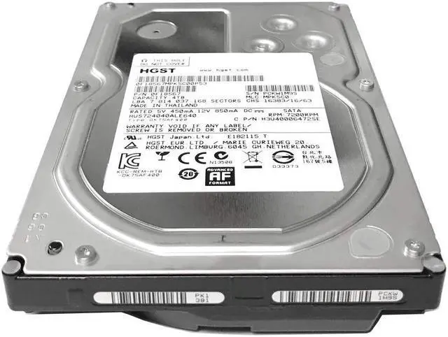 Alt view image 3 of 4 - HGST Ultrastar HUS724040ALE640 (0F18567) 4TB 64MB 7200RPM SATA 6Gb/s 3.5in Internal Enterprise Hard