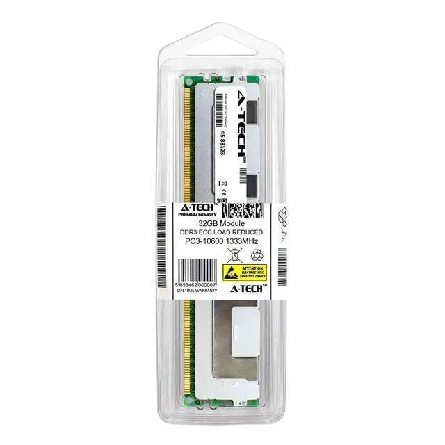 Alt view image 2 of 2 - 32GB DDR3 1333MHz PC3-10600 LRDIMM Replacement for IBM 90Y3107 Server Memory RAM