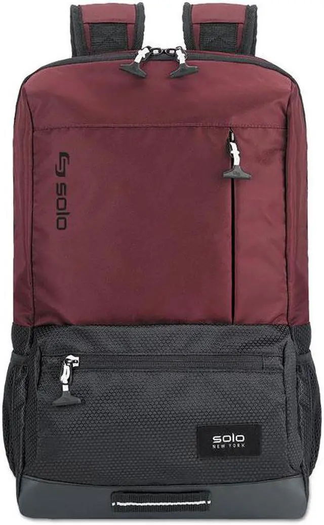 Main image of Solo Draft Backpack 6.25" x 18.12" x 18.12" Nylon Burgundy VAR70160