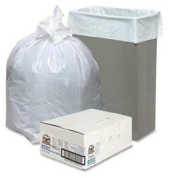 Alt view image 14 of 18 - Genuine Joe Heavy-Duty Trash Bags .8 Mil 13 Gallon 24"x31" 150/CT White 02312