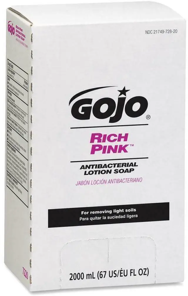 Alt view image 11 of 17 - Gojo Industries, Inc Lotion Soap Antibacterial 2000mL Citrus Scent Pink 722004