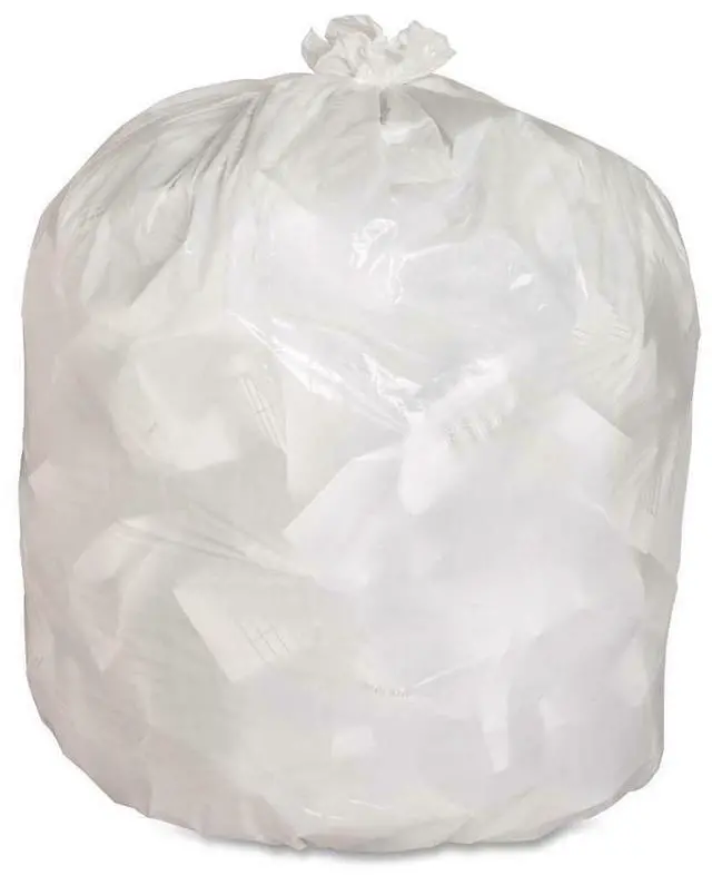 Alt view image 15 of 18 - Genuine Joe Heavy-Duty Trash Bags .8 Mil 13 Gallon 24"x31" 150/CT White 02312