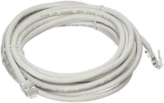 Alt view image 5 of 7 - C2G 04244 Cat6 Cable - Non-Booted Unshielded Ethernet Network Patch Cable, White (15 Feet, 4.57 Meters)