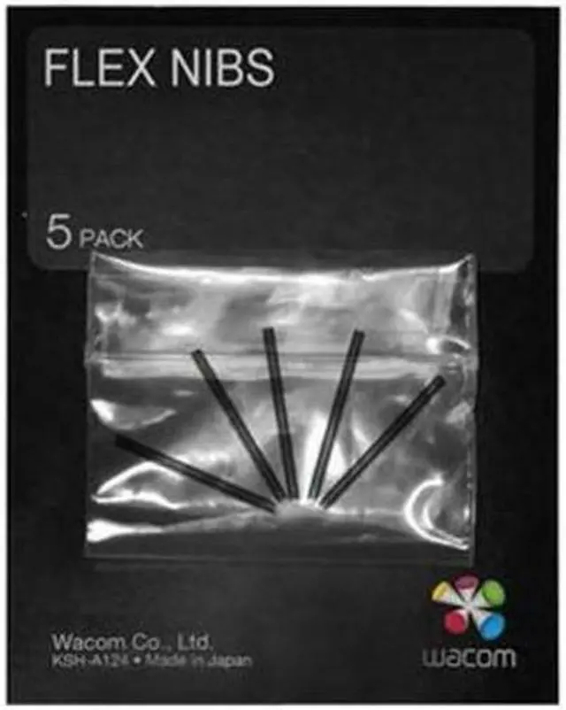 Alt view image 6 of 8 - Wacom Bamboo Flex Nib Set (5 Pack) For CTL, CTH, CTE, MTE, INTUOS4