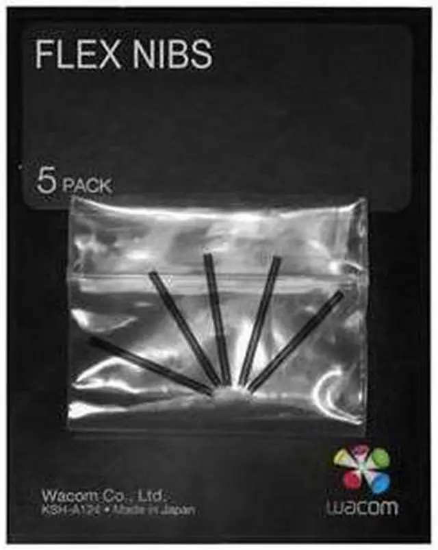 Alt view image 4 of 8 - Wacom Bamboo Flex Nib Set (5 Pack) For CTL, CTH, CTE, MTE, INTUOS4