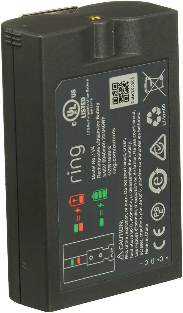 Alt view image 2 of 3 - Ring Rechargeable Battery Pack, Ring Video Doorbell 2 and Spotlight Cam Battery