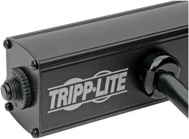 Alt view image 8 of 13 - Tripp Lite Power Strip Right-Angle 5-15R 4 Outlet 6ft Cord 5-15P 24in Black