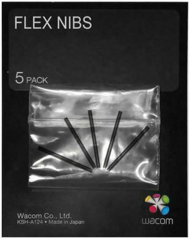 Alt view image 7 of 8 - Wacom Bamboo Flex Nib Set (5 Pack) For CTL, CTH, CTE, MTE, INTUOS4