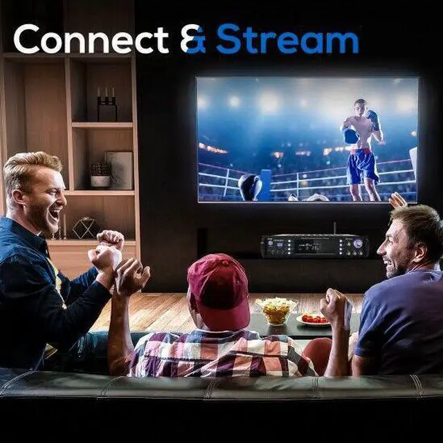 Alt view image 17 of 20 - Wireless Bluetooth Home Stereo Amplifier - Hybrid Multi-Channel 3000 Watt Power Amplifier Home Audio Receiver System w/AM/FM Radio, MP3/USB,AUX,RCA Karaoke Mic in - Rack Mount, Remote - Pyle P3301BAT