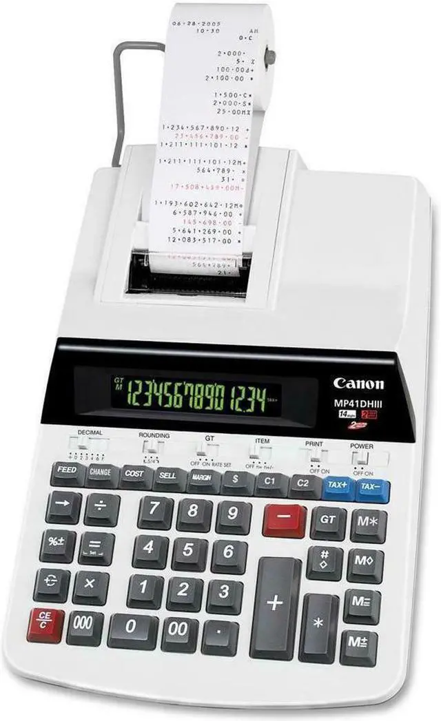Alt view image 8 of 20 - Canon Printing Calculator MP41DHIII