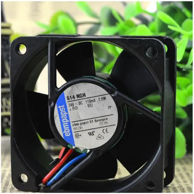 Main image of For Original Germany ebmpapst 24v 614NGH 110MA 2.6W Server Fan 6025